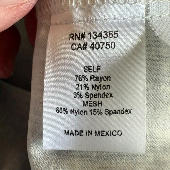 Marla Wynne Flatter Fit Ankle Pant 16W Crosshatch Blue Stretch Tummy Comfort - Picture 5 of 9